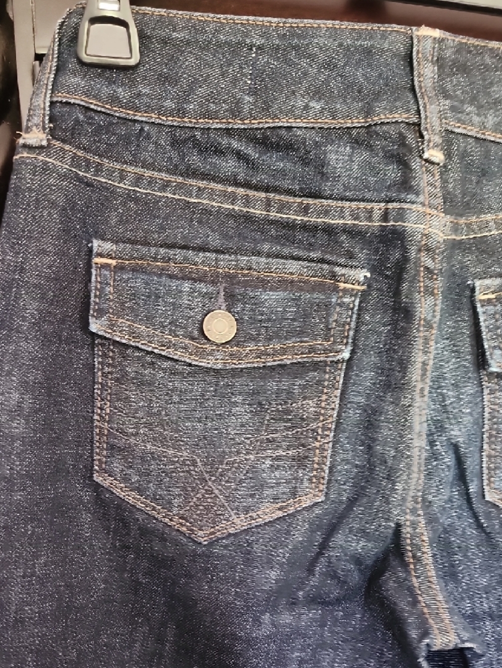 GAP Women's Straight-Leg Jeans in Dark Indigo - Picture 6 of 10